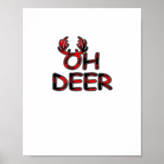 Póster Oh Deer Clean Layout 