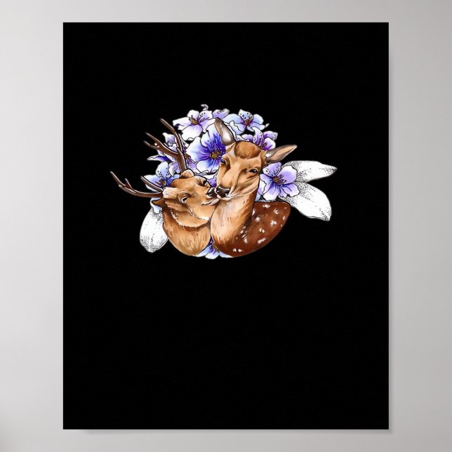 Póster Oh Deer Clean Minimal Style  (Frente)