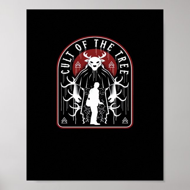 Póster Oh Deer Cult Of The Tree Artistic Style  (Frente)