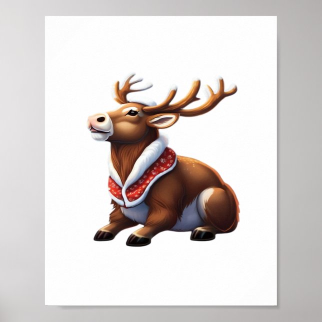 Póster Oh Deer Energetic Modern Design  (Frente)