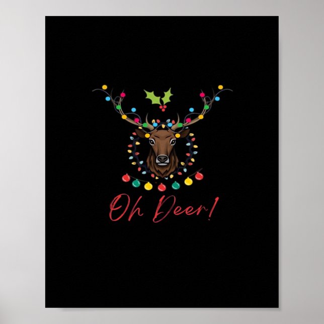 Póster Oh Deer Estética Moderna  (Frente)