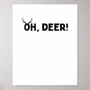 Póster Oh Deer Estética Simple