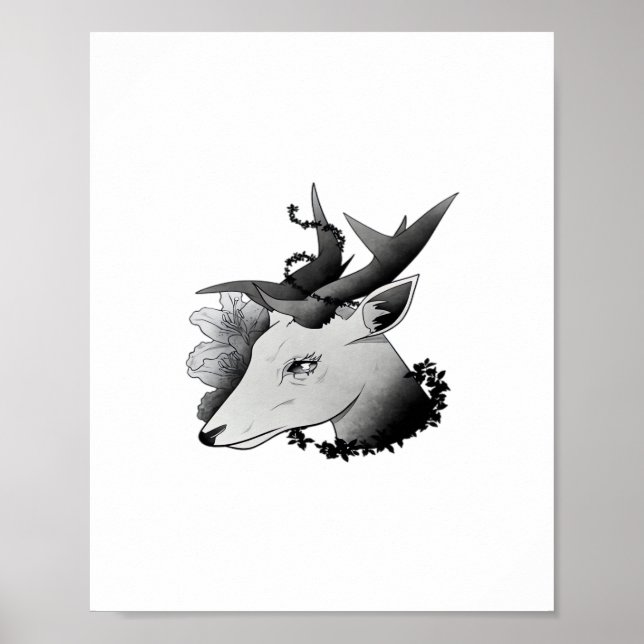 Póster Oh Deer Estilo Clásico  (Frente)