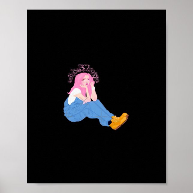 Póster Oh Deer Graphic Artistic Design  (Frente)