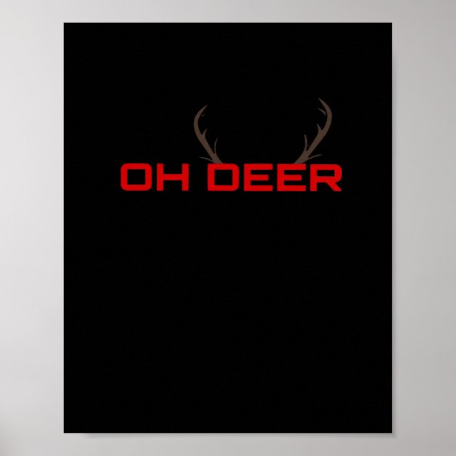 Póster Oh Deer Minimal Aesthetic Vibe  (Frente)