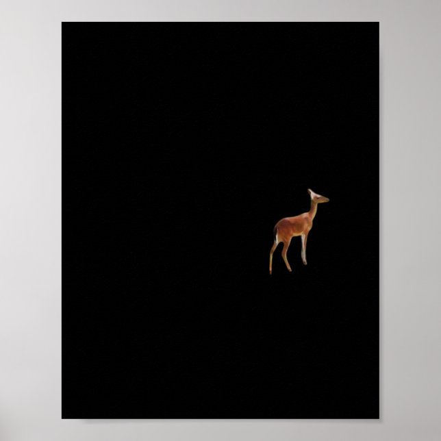 Póster Oh Deer Minimal Design  (Frente)