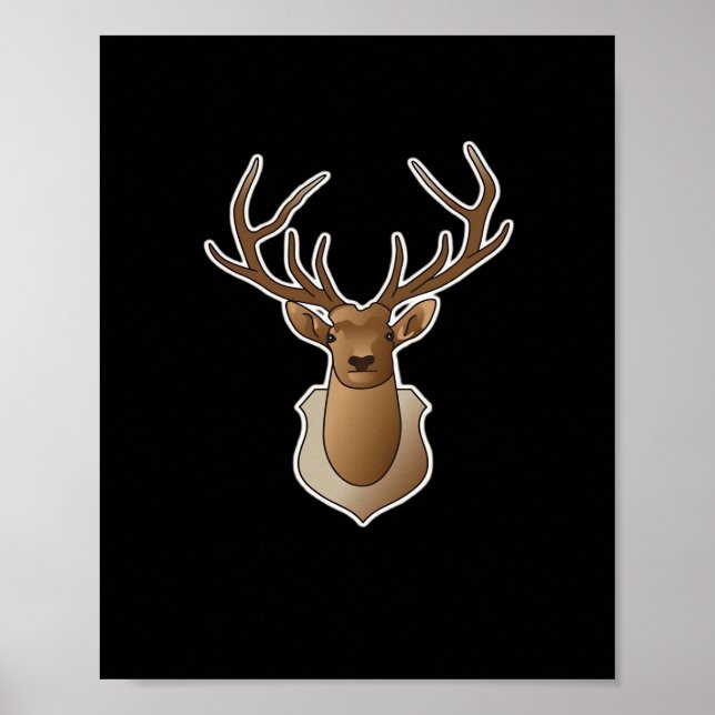 Póster Oh Deer Minimal Design  (Frente)