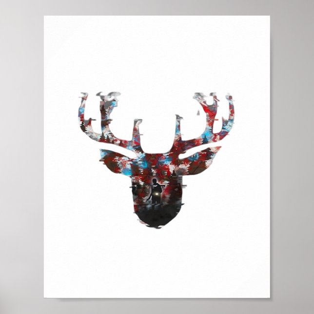 Póster Oh Deer Minimal Style  (Frente)