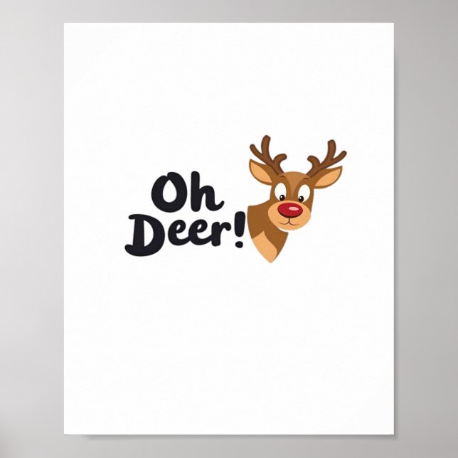 Póster Oh Deer Modern Aesthetic Style  (Frente)