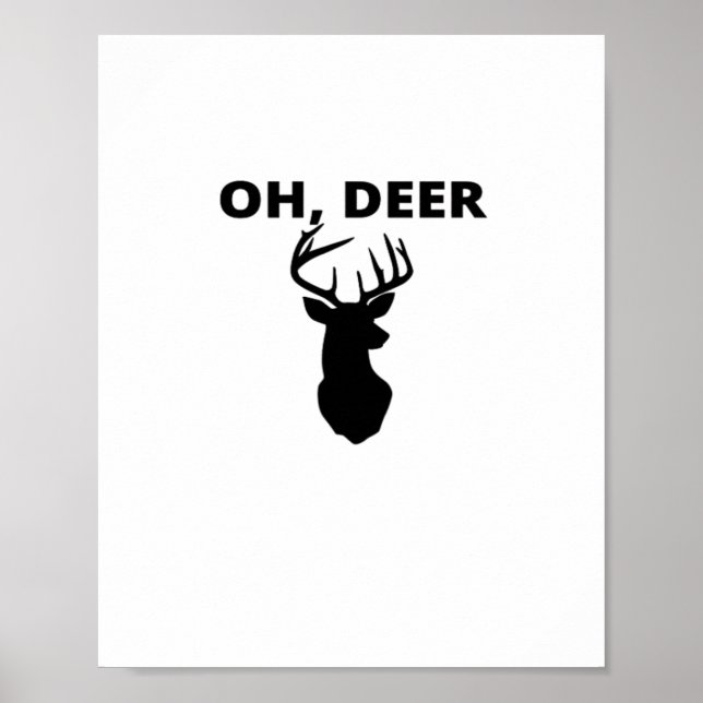 Póster Oh Deer Oh Dear Whimsical Art Style  (Frente)