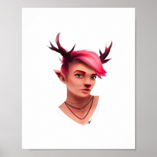 Póster Oh Deer Simple Creative Style  (Frente)