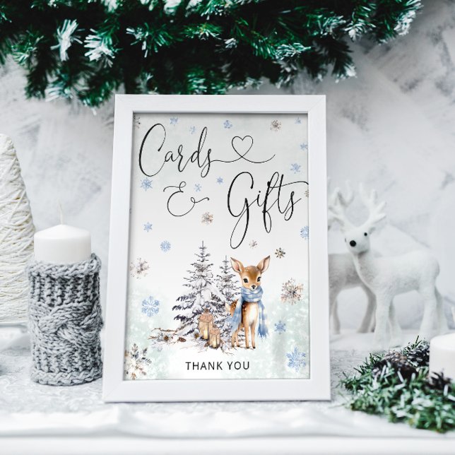Póster Oh Deer Woodland Animals Winter Cards and Gifts (Subido por el creador)