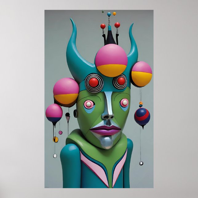 Póster Oh Dios Diablo Tú - Ken Gage Surreal Art (Frente)