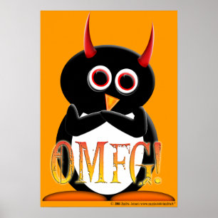 Póster ¡Oh Dios mío! Poster del mal pingüino