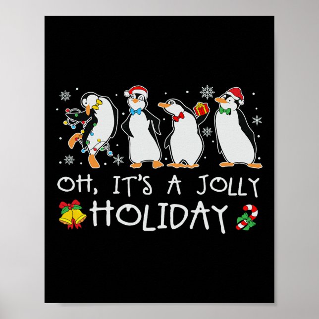 Póster Oh, es una jodida pluma de Navidades navideños pin (Frente)