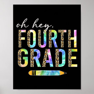Póster Oh Hey cuarto grado de vuelta a la escuela estudia