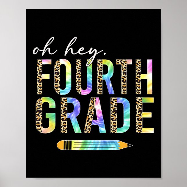 Póster Oh Hey cuarto grado de vuelta a la escuela estudia (Frente)