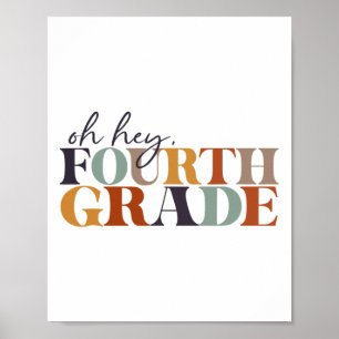 Póster Oh Hola Cuarto Grado Ck Para Regreso a la Escuela 