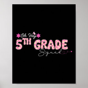 Póster Oh Hola Diseño De Vuelta Al Colegio De 5º Grado Pa