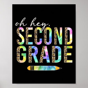Póster Oh Hola Estudiante De Segundo Grado De Regreso A L