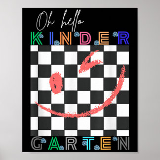 Póster Oh Hola Kindergarten Traje Cuto Para Niños Primero