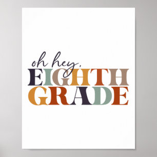 Póster Oh Hola Octavo Grado Ck Para Regreso A Clases Para