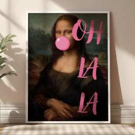 Póster OH LA Mona Lisa Altered Art Poster