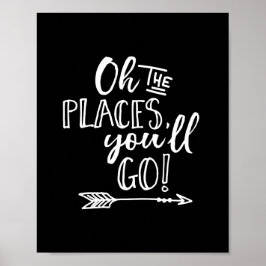 Póster Oh, los lugares a los que vas a ir a los niños a i