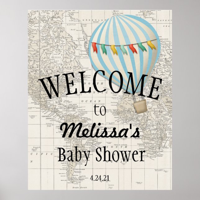 Póster Oh Lugares infierno ir signo de bienvenida de glob (Frente)