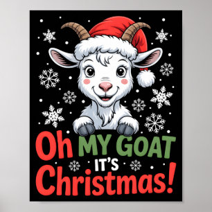 Póster Oh Mi Cabra Es Navidad Dibujos Animados Granja Ani