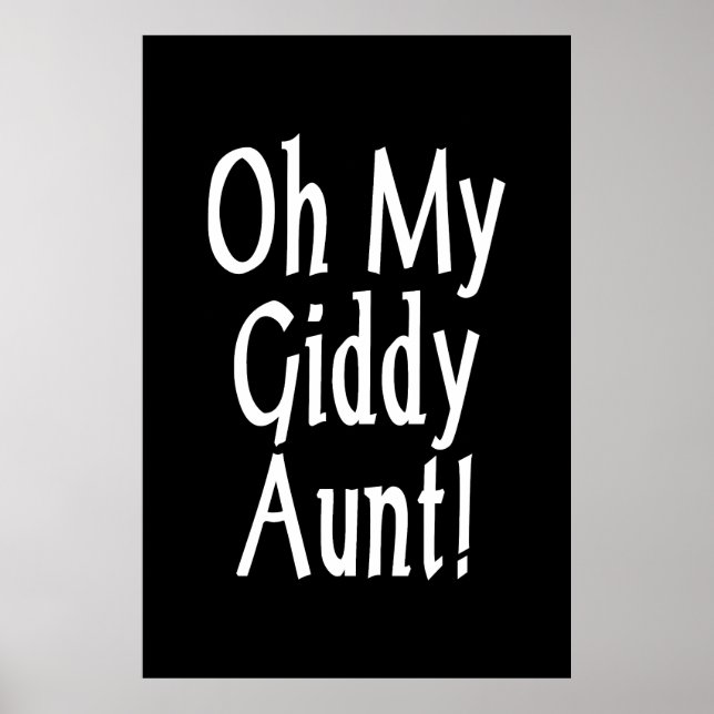 Póster ¡Oh, Mi Tía Giddy! (Frente)