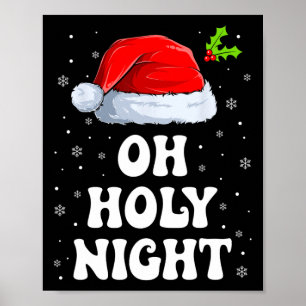 Póster Oh Navidades de Santa Hat Fun Xmas