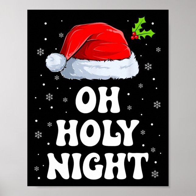 Póster Oh Navidades de Santa Hat Fun Xmas (Frente)