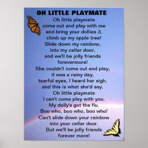 Póster OH PEQUEÑO poema PLAYMATE