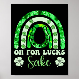 Póster Oh Por Suerte Día De San Patricio Hombres Mujeres
