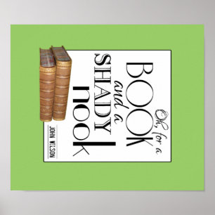 Póster Oh por un libro y un rincón oscuro