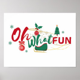 Póster Oh Qué Diversión - Poster festivo