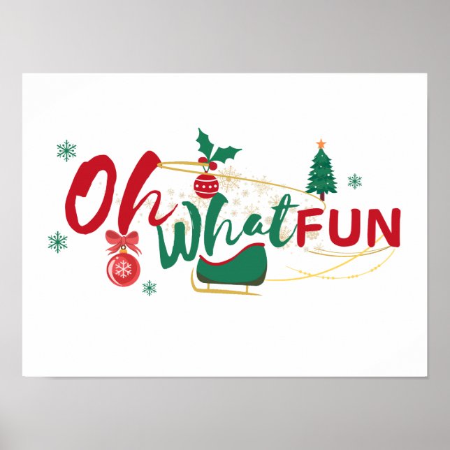 Póster Oh Qué Diversión - Poster festivo (Frente)