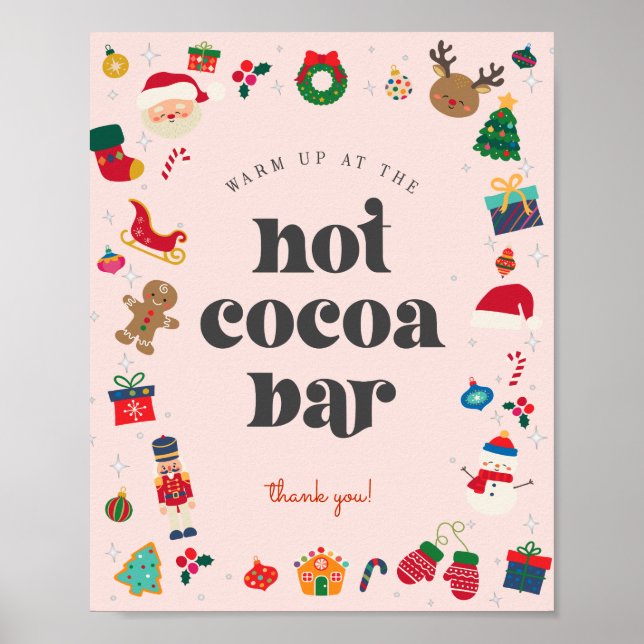 Póster Oh Qué Divertido Navidades De Invierno Rótulo Hot  (Frente)