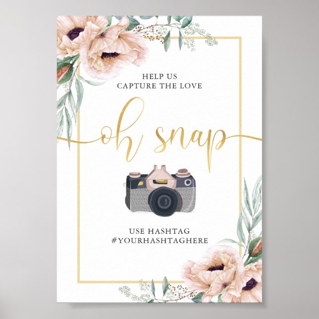 Póster Oh Snap Floral Poster (Frente)