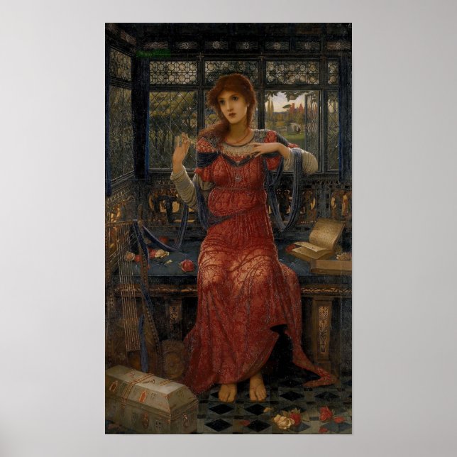Póster Oh Tragar, Tragar por John Melhuish Strudwick (Frente)