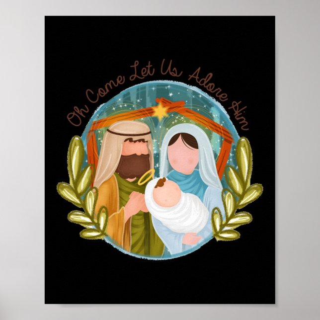 Póster Oh Ven, Déjanos Adorarle A Ba. (Frente)