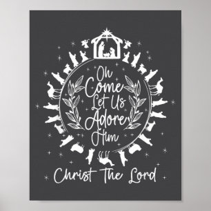 Póster Oh Venid Adoremosle Cristo El Señor, Jesucristo