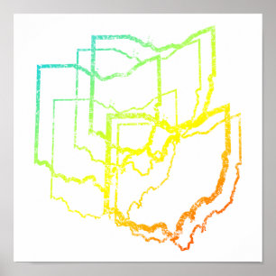 Póster ohio chill blur