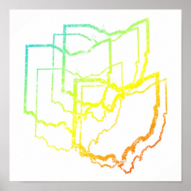 Póster ohio chill blur (Frente)