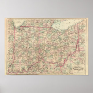 Póster Ohio e Indiana