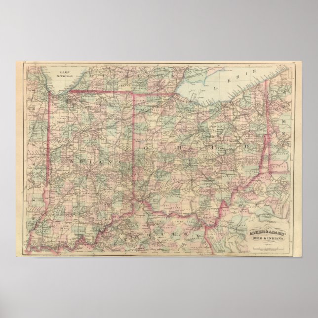 Póster Ohio e Indiana (Frente)