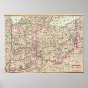 Póster Ohio, Indiana