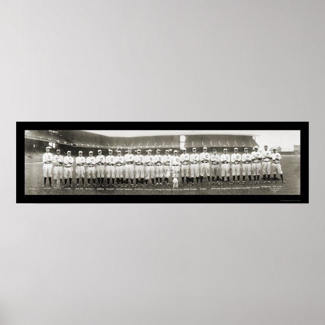 Póster Ohio, Indios de Cleveland, foto de 1916 (Frente)