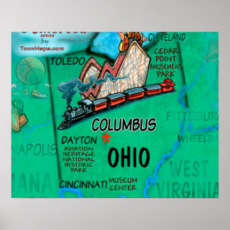 Póster Ohio USA